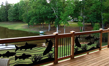 Custom Deck Fish Railing