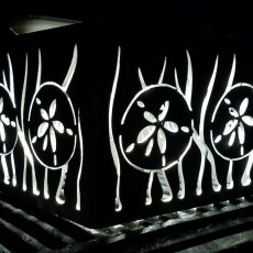 Sand Dollar Ceiling Light Cover Custom Made Heavy Aluminum with powder coat finish