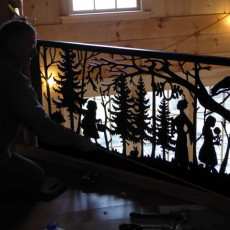 custom-stair-railing-balcony-tree-landscape-art-3
