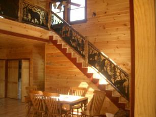 rental-cabin-stair-railing
