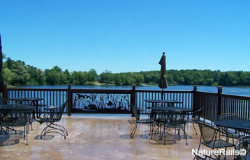 Deck Bird Railings for Restaurant - by NatureRails.com
