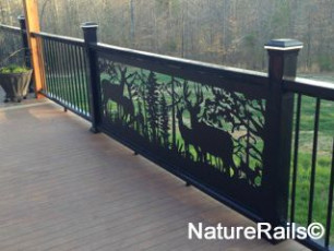 Deck Railing Panels - Deer - by NatureRails.com
