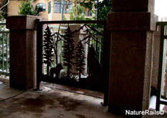 Metal Porch Railing - Wolf - by NatureRails.com