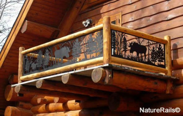 Wildlife Railing on Deck - Moose - By NatureRails.com