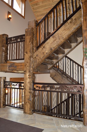 Dekomilch.de  Staircase railings, Rustic stairs, Stairs