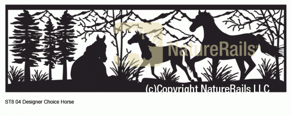 Wildlife Railing Panel Insert for 30x96 inch Decorative Metal Art - Image 11