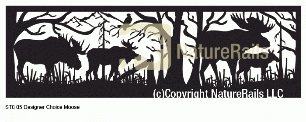 Wildlife Railing Panel Insert for 30x96 inch Decorative Metal Art - Image 10