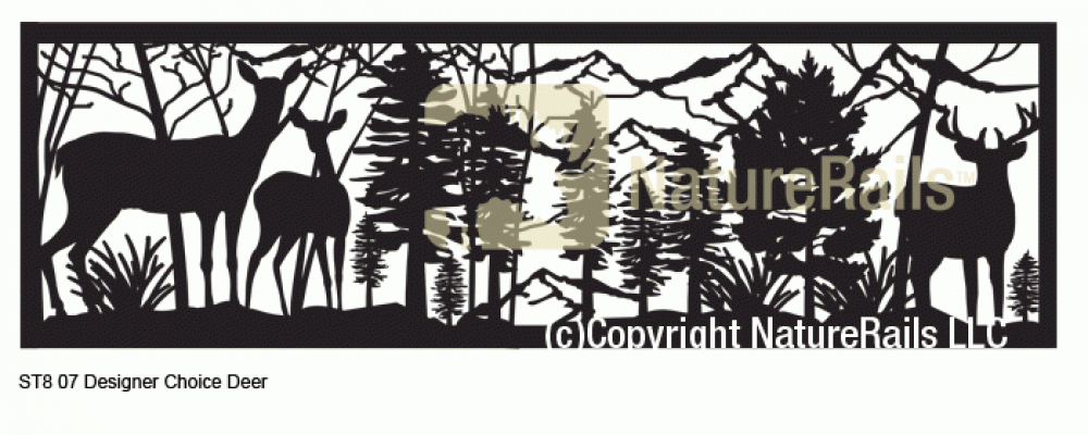 Wildlife Railing Panel Insert for 30x96 inch Decorative Metal Art - Image 8