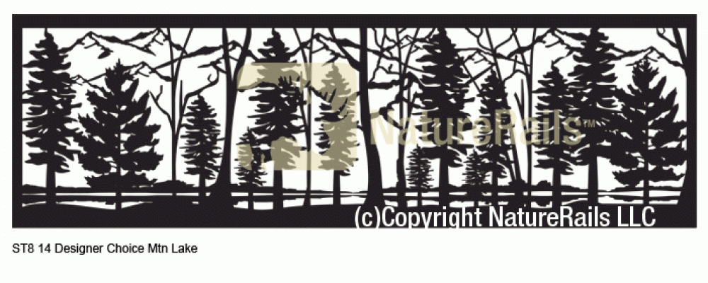 Wildlife Railing Panel Insert for 30x96 inch Decorative Metal Art - Image 2