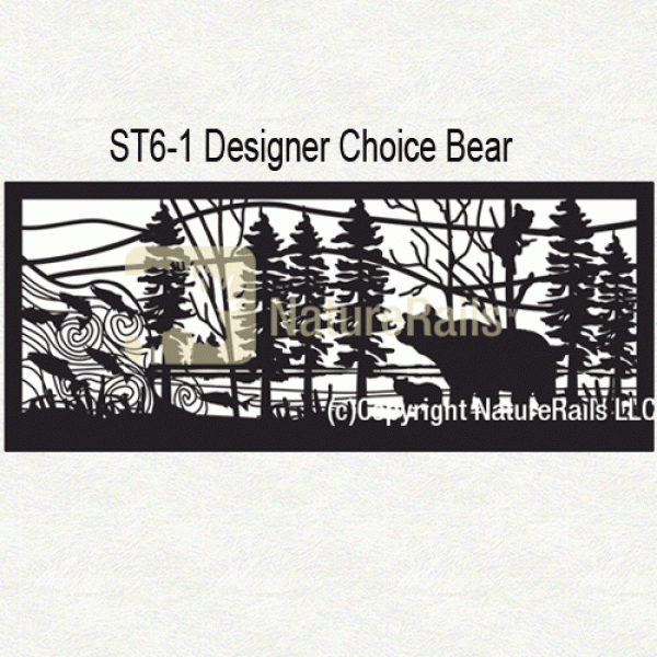 Nature Cut Out Railing Railing Panel in Laser Cut Nature Designs for Deck or Balcony