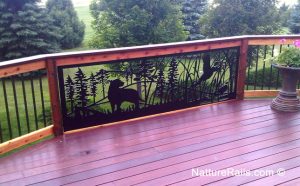 Deck Railing decorative wildlife insert