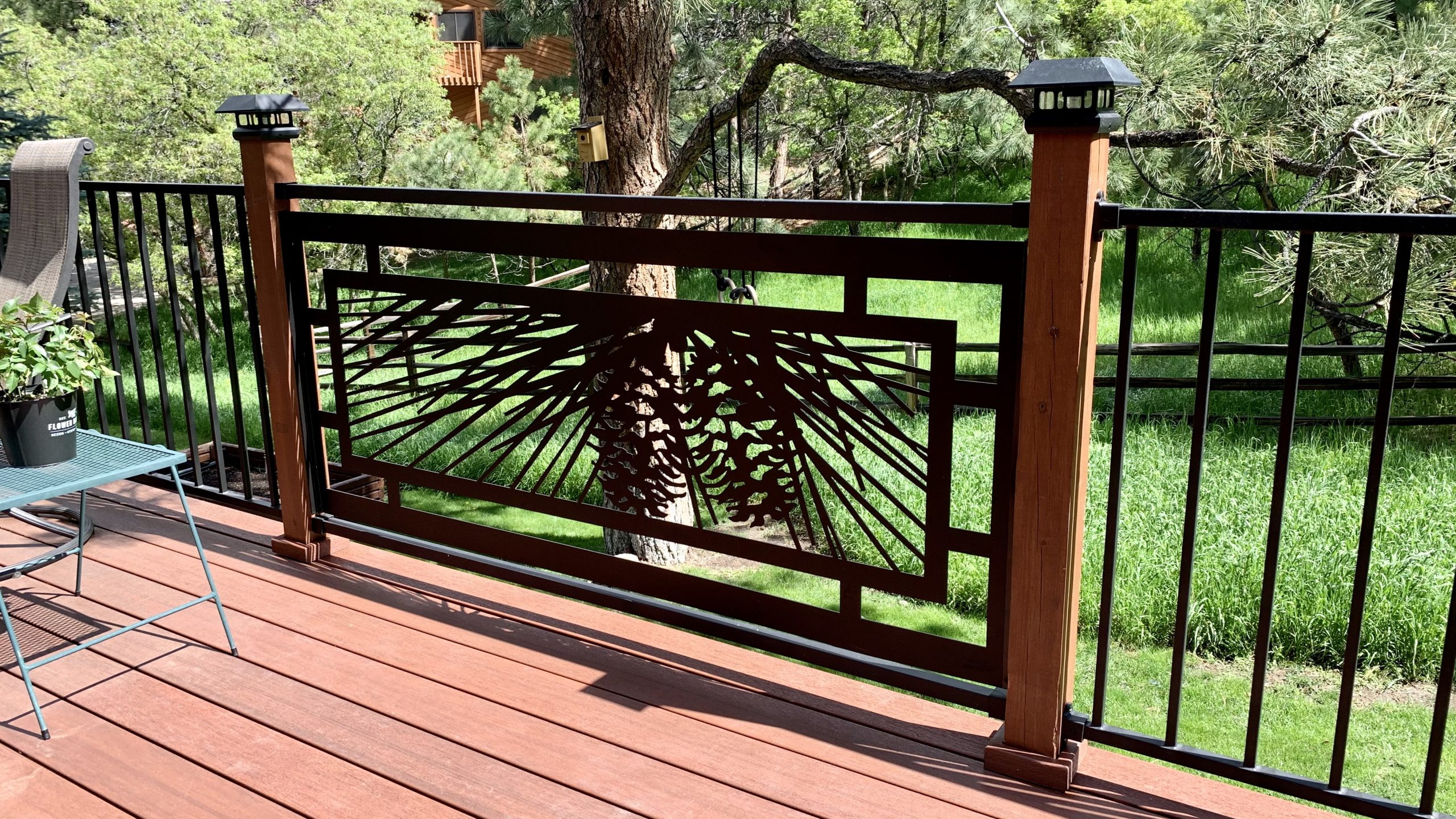 metal art railing panel